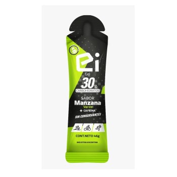 Gel Energetico EI x 46gr con Cafeina - Sabor Manzana