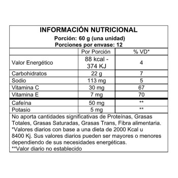 Liquid Energy con Cafeina x 60gr Sabor Vainilla - Ultratech