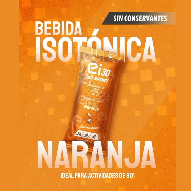 Isotonica Iso Sport EI - Sabor Naranja - En Polvo Monodosis